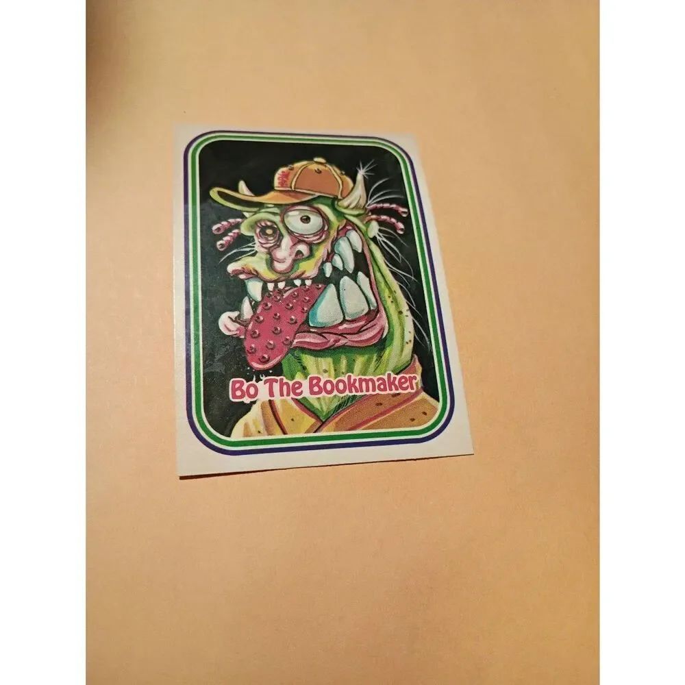 1988 Leaf Awesome All Stars Trading Card 50 Bo the Bookmaker Baseball Parody